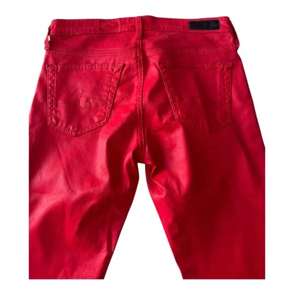 AG Adriano Goldschmied Women's Farrah Skinny Fit style LSS1288 Jeans RED Size 24 - Picture 7 of 12
